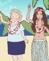 Hula Mom Badge - Tumble Tiles Hula Mom Badge - Tumble Tiles