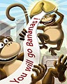 You Will Go Bananas Badge - WordJong You Will Go Bananas Badge - WordJong