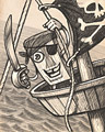 Captain Tiki Badge - Bingo Luau Captain Tiki Badge - Bingo Luau