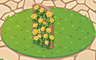 Dark Wood Trellis With Yellow Roses Badge - Solitaire Gardens Dark Wood Trellis With Yellow Roses Badge - Solitaire Gardens