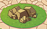Large Gold Rocks Badge - Solitaire Gardens Large Gold Rocks Badge - Solitaire Gardens