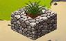 Lava Stone Wall With Plant Badge - Solitaire Gardens Lava Stone Wall With Plant Badge - Solitaire Gardens
