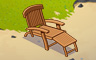 Wood Lounge Chair Badge - Solitaire Gardens Wood Lounge Chair Badge - Solitaire Gardens