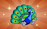 Bronze Stuffed Peacock Badge - Poppit! Bingo Bronze Stuffed Peacock Badge - Poppit! Bingo