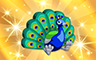 Gold Stuffed Peacock Badge - Poppit! Bingo Gold Stuffed Peacock Badge - Poppit! Bingo