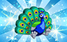 Diamond Stuffed Peacock Badge - Poppit! Bingo Diamond Stuffed Peacock Badge - Poppit! Bingo
