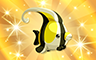 Gold Stuffed Tropical Fish Badge - Poppit! Bingo Gold Stuffed Tropical Fish Badge - Poppit! Bingo