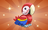 Bronze Macaw Badge - Poppit! Bingo Bronze Macaw Badge - Poppit! Bingo