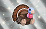 Silver Stuffed Turkey Badge - Poppit! Bingo Silver Stuffed Turkey Badge - Poppit! Bingo