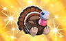 Gold Stuffed Turkey Badge - Poppit! Bingo Gold Stuffed Turkey Badge - Poppit! Bingo