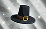 Silver Pilgrim Hat Badge - Poppit! Bingo Silver Pilgrim Hat Badge - Poppit! Bingo