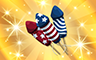 Gold Fireworks Badge - Poppit! Bingo Gold Fireworks Badge - Poppit! Bingo