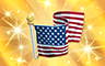 Gold US Flag Badge - Poppit! Bingo Gold US Flag Badge - Poppit! Bingo
