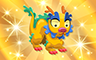 Gold Stuffed Dragon Badge - Poppit! Bingo Gold Stuffed Dragon Badge - Poppit! Bingo