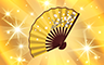 Gold Hand Fan Badge - Poppit! Bingo Gold Hand Fan Badge - Poppit! Bingo