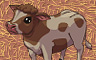 Brown And White Cow (left) Badge - Solitaire Gardens Brown And White Cow (left) Badge - Solitaire Gardens