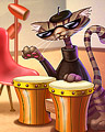 Cool Kitty Badge - Canasta HD Cool Kitty Badge - Canasta HD