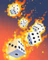 Blazin' Dice Badge - Dice City Roller Blazin' Dice Badge - Dice City Roller