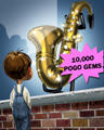 Saxophone Envy Badge - Pinochle Saxophone Envy Badge - Pinochle