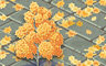 Yellow Autumn Tree Badge - Solitaire Gardens Yellow Autumn Tree Badge - Solitaire Gardens