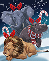 Festive Friends Badge - Mahjong Safari HD Festive Friends Badge - Mahjong Safari HD