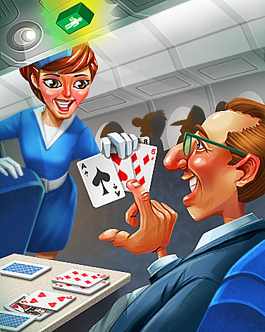 Push For Assistance Badge - Jet Set Solitaire Push For Assistance Badge - Jet Set Solitaire