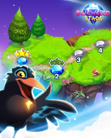 Islands In The Sky Badge - Bejeweled Stars Islands In The Sky Badge - Bejeweled Stars
