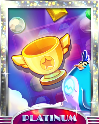 Color Me Puzzled Platinum Badge - Bejeweled Stars Color Me Puzzled Platinum Badge - Bejeweled Stars