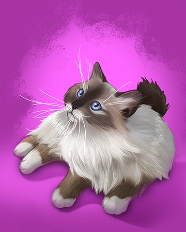 Birman Badge - Solitaire Gardens Birman Badge - Solitaire Gardens
