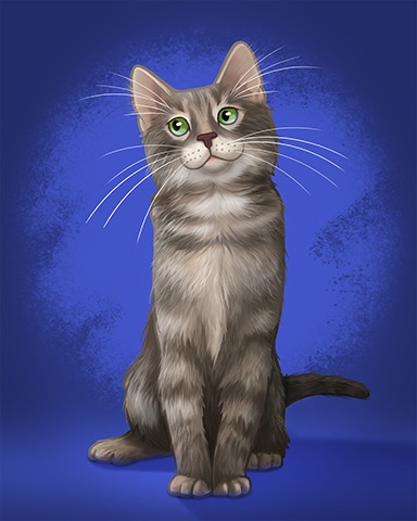 Gray Tabby Badge - Turbo 21 HD Gray Tabby Badge - Turbo 21 HD