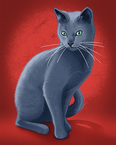 Russian Blue Badge - Quinn's Aquarium Russian Blue Badge - Quinn's Aquarium