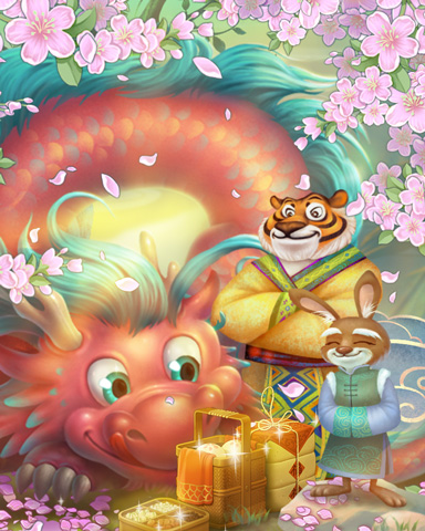 Celebration Of Spring Badge - Mahjong Sanctuary Celebration Of Spring Badge - Mahjong Sanctuary