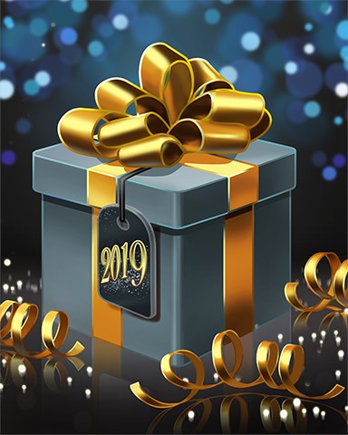 Golden Giftbox Badge - First Class Solitaire HD Golden Giftbox Badge - First Class Solitaire HD