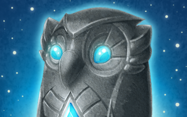Stone Owl Badge - Jewel Academy Stone Owl Badge - Jewel Academy