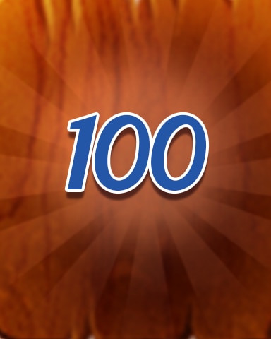 Wood 100 Badge - Jewel Academy Wood 100 Badge - Jewel Academy