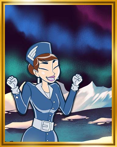 Antartic Circle Extended Stay Coach Badge - Jet Set Solitaire