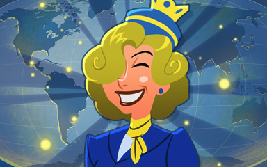 First Class Badge - Jet Set Solitaire First Class Badge - Jet Set Solitaire