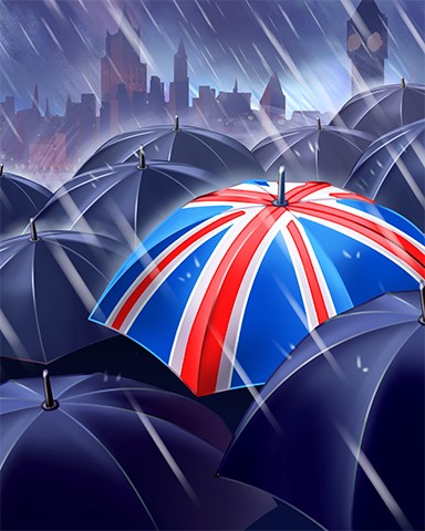 London Showers Badge - Postcards From Britain London Showers Badge - Postcards From Britain