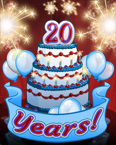 Pogo 20th Birthday Badge Pogo 20th Birthday Badge