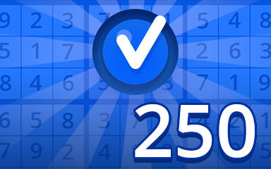 Beginner 250 Badge - Pogo Daily Sudoku Beginner 250 Badge - Pogo Daily Sudoku