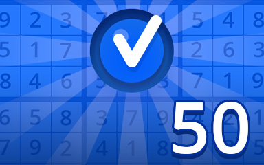 Beginner 50 Badge - Pogo Daily Sudoku Beginner 50 Badge - Pogo Daily Sudoku