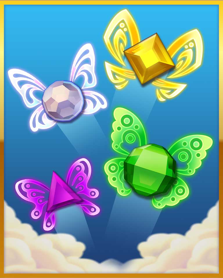 Pretty Wings Badge - Bejeweled Stars Pretty Wings Badge - Bejeweled Stars
