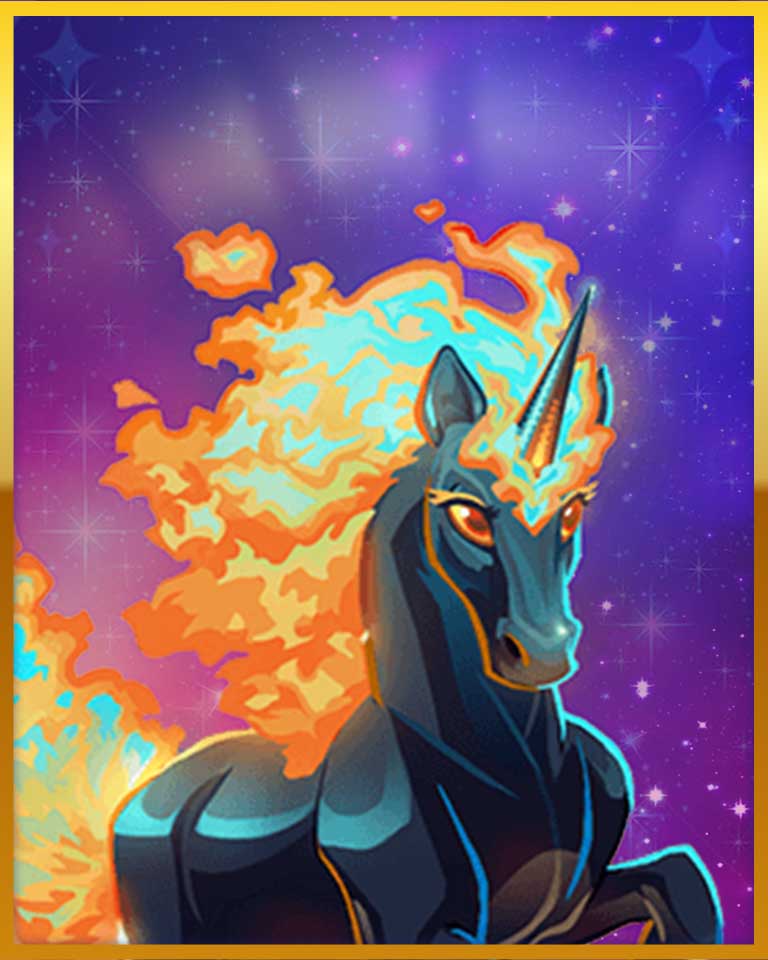 Mythic Blazing Steed Badge - Bejeweled Stars Mythic Blazing Steed Badge - Bejeweled Stars