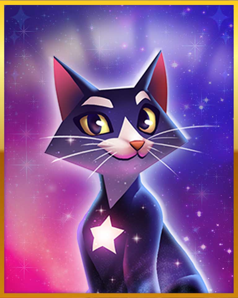 Mythic Star Cat Badge - Bejeweled Stars Mythic Star Cat Badge - Bejeweled Stars