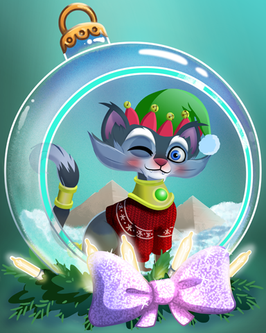 Santa's Purr-fect Elf Badge - Phlinx II Santa's Purr-fect Elf Badge - Phlinx II
