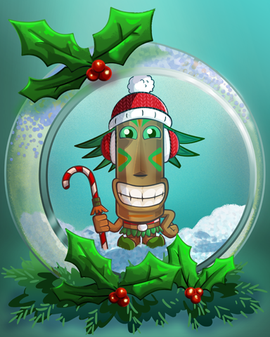 Tiki-Cane Badge - Pogo Addiction Solitaire HD Tiki-Cane Badge - Pogo Addiction Solitaire HD