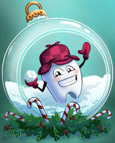 Sugary Snowball Badge - Sweet Tooth Town Sugary Snowball Badge - Sweet Tooth Town