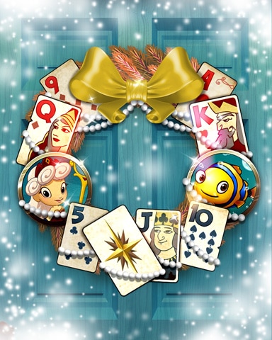 Pearl's Perfect Wreath Badge - Solitaire Blitz Pearl's Perfect Wreath Badge - Solitaire Blitz