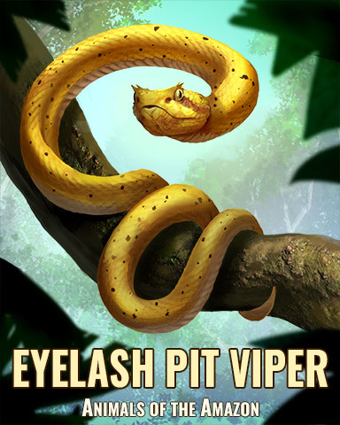Eyelash Pit Viper Badge - Anagrams Eyelash Pit Viper Badge - Anagrams