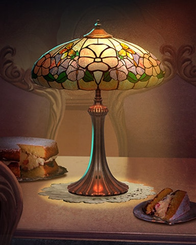 Morning Glory Decorative Lamps Badge - Matching Moments Morning Glory Decorative Lamps Badge - Matching Moments